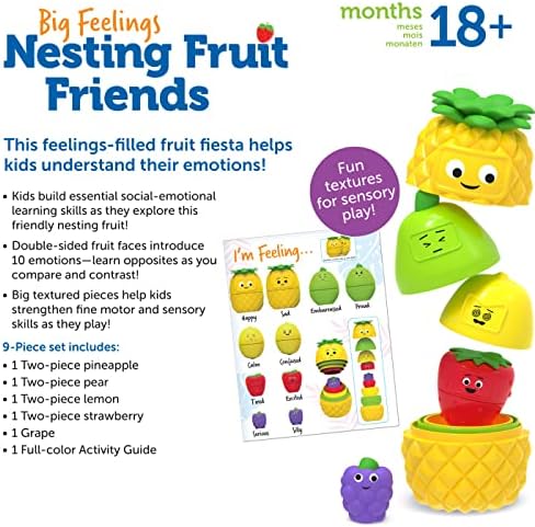 Learning Resources Big Feelings Nesting Fruit Friends - Image 4