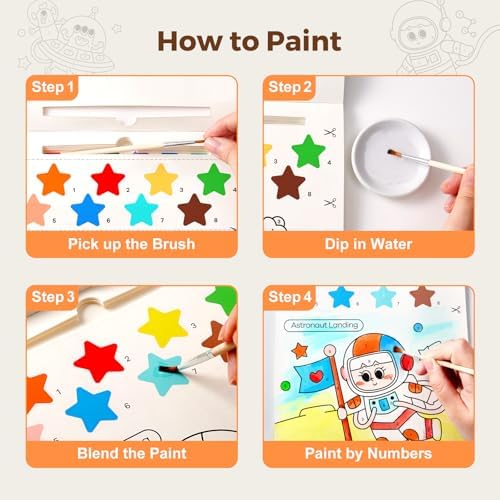 Jar Melo Paint with Water Books for Toddlers, Exploring Space - Image 4