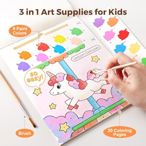 Jar Melo Paint with Water Books for Toddlers, Unicorns - Image 3