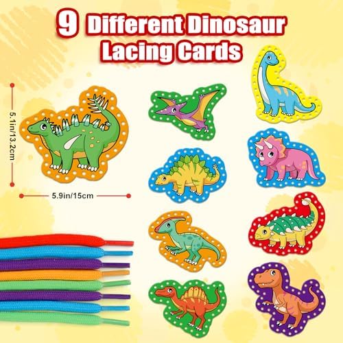 Lacing Cards,Sewing Kit for Kids,Fine Motor Toys,Classroom Must Haves - Image 2