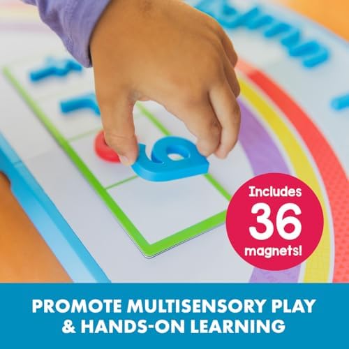 Educational Insights ABC Arc Mat AlphaMagnets Set - Magnetic Letter Board, Toddler Alphabet Magnets, Magnetic Letters and Numbers, ABC Learning Toys for Kids Ages 3-5, Spelling Toys, Alphabet Arc - Image 4