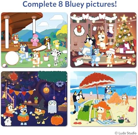 Skillmatics Dot It Bluey – Sticker Art, Travel Toy, Craft Kit for Kids - Image 4