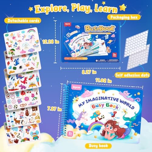 JoyCat Imagination Busy Book for Toddlers Ages 3-5, English - Image 5