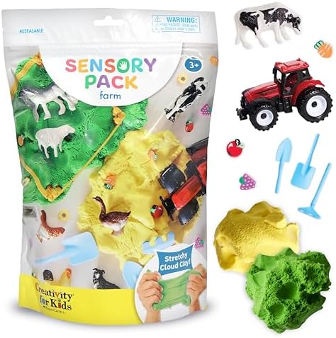 Creativity for Kids Sensory Table with 29-Piece Color Party Kit & 3 Themed Sensory Packs Bundle - Farm, Axolotl & Outer Space Activities (Ages 3+) - Image 2