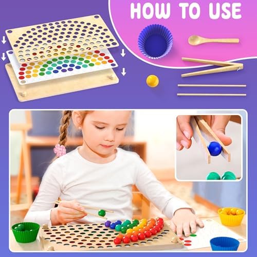 Toddler Wooden Learning Montessori Toys for 3 4 5 Years Old - Image 2