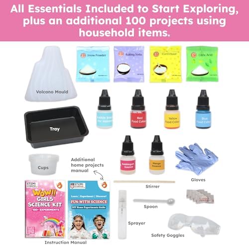 Butterfly EduFields 100+ Experiments Girls Science Kit for Kids Age 5-7 6-8 - Image 5