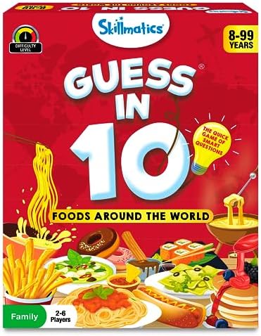 Skillmatics Guess in 10 Foods Around The World - Card & Trivia Game by Skillmatics