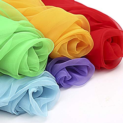 30 Pcs Sensory Scarves, Juggling Scarves for Kids, Square Dance Scarf Magic Movement Scarves Performance Props Accessories 24 by 24 Inch in 10 Colors - Image 5