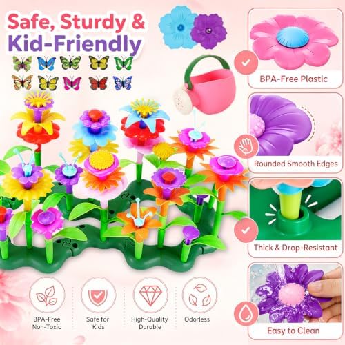 109pcs Flower Garden Building Toys Set - STEM Montessori Toys for Girls - Image 4