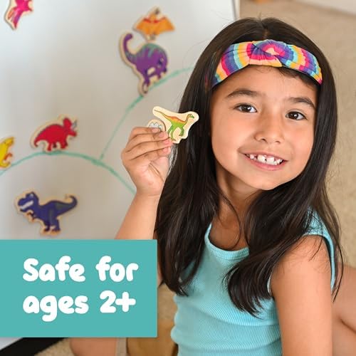 Spark & Wow Wooden Magnets, Dinosaurs, Magnets for Kids Ages 2+ - Image 2