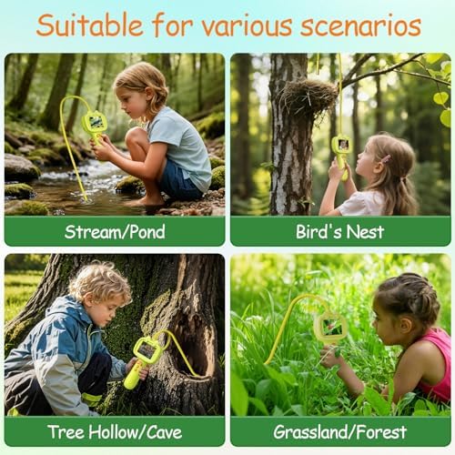 Borescope Camera Toy with Light for Kids, Waterproof STEM Explorer Scope, Fun Science Toy for Outdoor Nature, Perfect Birthday for Boys & Girls 4 5 6 7 8 9 10 Years Old - Image 5