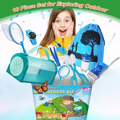 Bug Catcher Kit & Outdoor Explorer Kit for Kids, 10 Pcs Bug Catching Kit - Image 2