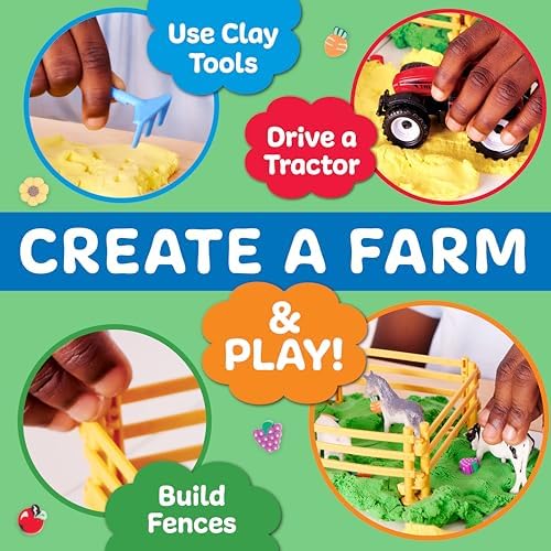 Creativity for Kids Sensory Pack: Farm, Sensory Toys for Toddlers, Pretend Play Farm Animals for Kids, Toddler Travel Toys & Screen Free Summer Supplies (Ages 3+) - Image 4