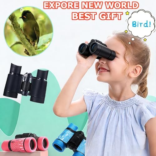 Kids Binoculars Ages 3-12 with Compass & Whistle - Image 2