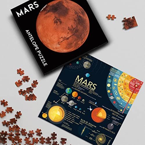 Antelope - 1000 Piece No Dust Jigsaw Puzzle for Adults, Space Style, Round Puzzle, 1000 Pieces, 1 Set, 1 Puzzle - Image 5