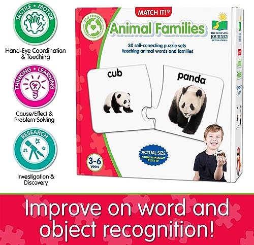 The Learning Journey: Match It! - Animal Families - Learning Animals, Animal Matching Game, Animal Puzzle For Kids, Puzzle For Toddlers, Award Winning Educational Toys - Image 6
