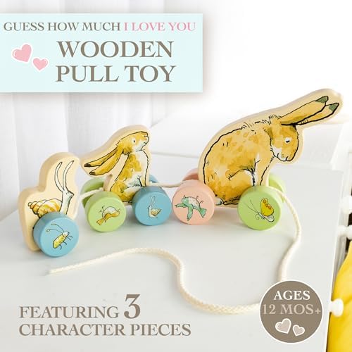 Kids Preferred Guess How Much I Love You Wooden Pull Toy Characters from The Book in 3 Segments 5 inches Tall Classic Toy for Toddlers and Kids - Image 2