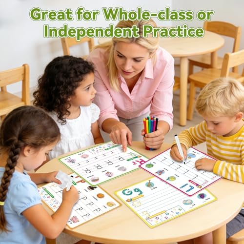 16PACK Alphabet Numbers Shapes Flash Cards,Handwriting Practice - Image 7