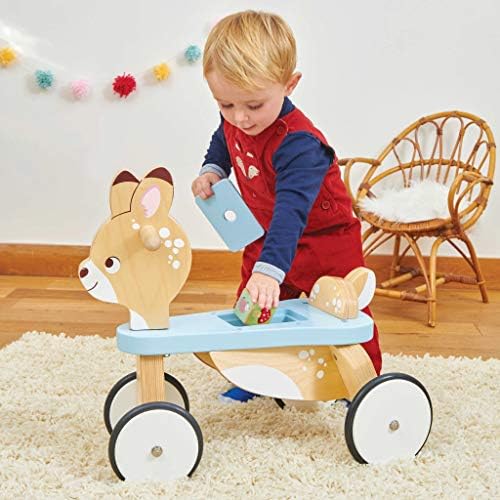 Le Toy Van - Petilou Wooden Ride On Deer Push Along Toy for Toddlers | Suitable for Boy Or Girl 1 Year Old +, Small - Image 2