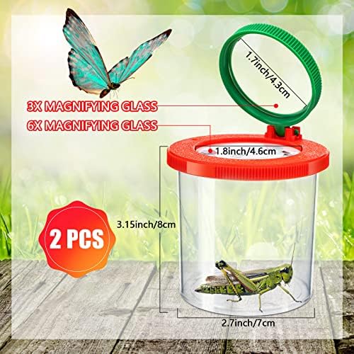 Insert Bug Viewer for Kids, 4PCS Magnifying Insect Box Bug Catcher Kit - Image 2