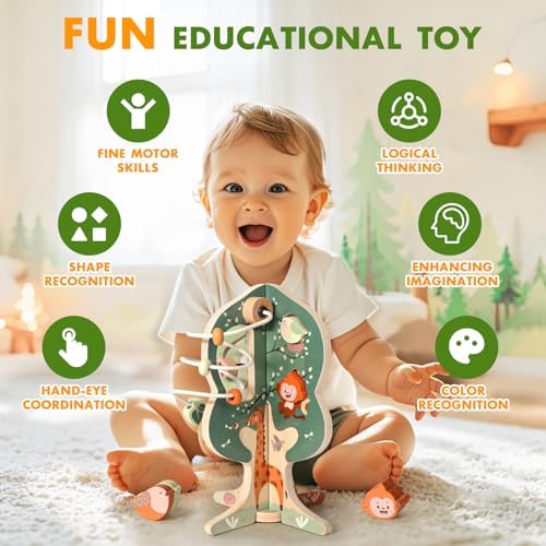 Joyreal Wooden Montessori Toys for 1 Year Old - Image 4