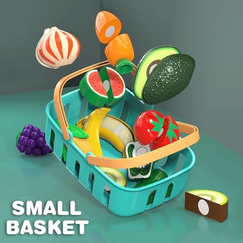 Cutting Play Food Toys for Kid, Pretend Play Kitchen Accessories, Fake Food - Image 5