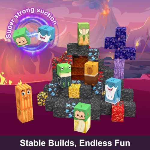 Magnetic Blocks STEM Magnet Tiles Construction Toys for 3+ Years Boys Girls - Image 6
