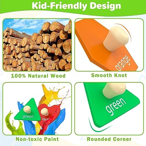 Jumlys Montessori Toys for Toddlers 1, 2, 3 Year Old, Wooden Shape Learning Puzzles for Baby 12-18-24 Months, Early Educational Toys, Perfect Christmas Birthday Gifts for Boys & Girls Age 1-3 - Image 4
