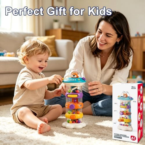 6-in-1 Montessori Educational Learning Ball Drop Toy,Cause and Effect Toys - Image 7