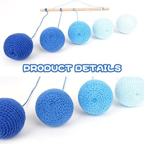 Montessori Blue Gobbi Ball Gobbi Mobile, Montessori Mobile,Essential Mobile, Hanging Mobile Learning Mobiles - Image 3