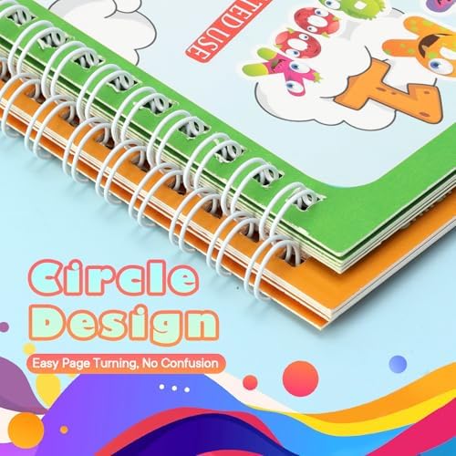5 Pack Reusable Water Coloring Book for Toddlers, Water Doodle Book Toys, Paint with Water Books,Mess-Free Coloring Book, Portable Educational Doodle Drawing Toy,Educational Learning Kits Gifts - Image 5