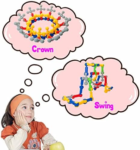 SHUNLAM Building Toys for Kids, 110 Pcs STEM Toys for Boys and Girls, Interlocking Playset for Age 3+, Kids Creative Kit (110 PCS) - Image 2