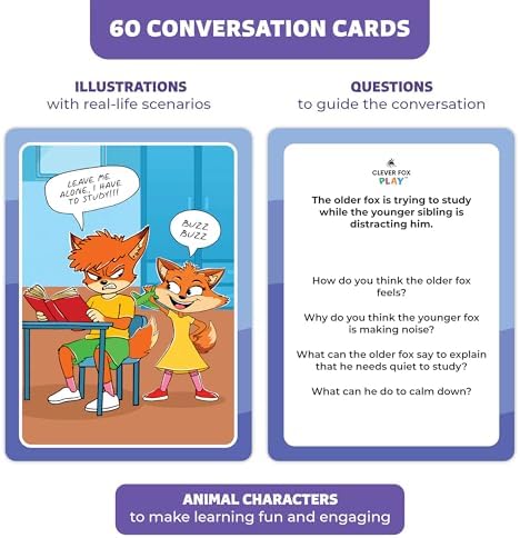 Who What Why Feelings Conversation Cards for Kids, Social SEL Game, Ages 4+ - Image 2