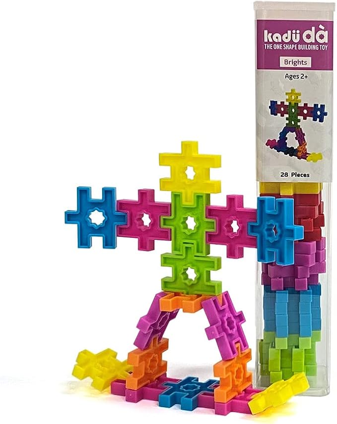 KADÜ DA Age 3+ Brights 28 Piece Kids Beginning Building Block Toy by IncrediblyInterconnectableToys