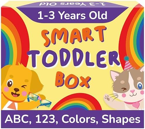 Preschool Montessori Learning Kit With Busy Book For Toddlers 1-3- Baby Flash Cards - Quiet Activity Books - Puzzles Ages 2-4 - Flashcards 3-5 Years - 1 Year Old Boy Gifts -1st Birthday Toys For Girls by ToyVentive