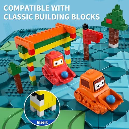 Kids Toys STEM Board Games - Large Size Logical Road Builder Educational Brain Teasers Puzzles Toys, Preschool Learning Montessori Big Board Maze Birthday Gifts Kids Boys Girls Age 4-8 Year Old - Image 5