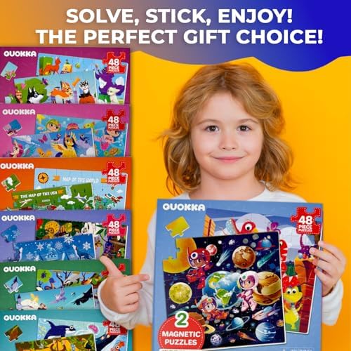 Magnetic Puzzles for Toddlers 3-5 - 2x48 Pieces Travel Games for Kids 2-4 - Image 6