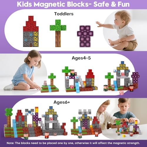 Magnetic Building Blocks, Stacking Magnets,STEM Sensory Toys,Kids Gifts - Image 5