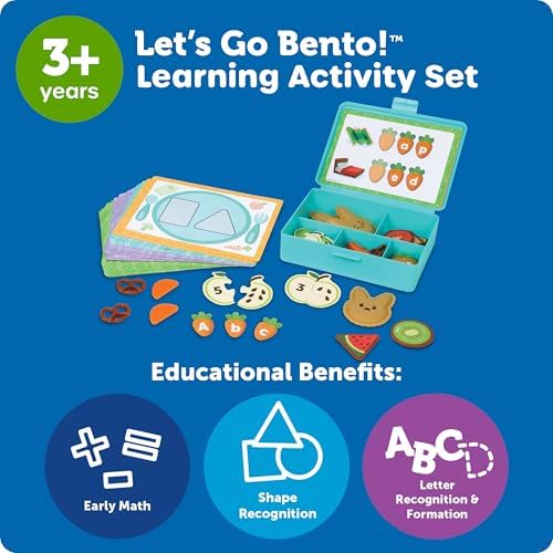 Learning Resources Let's Go Bento! Learning Activity Set - 78 Pieces, Ages 3+, Preschool Activities, Toddler Toys, Feelings and Emotions, Fine Motor Skills - Image 5