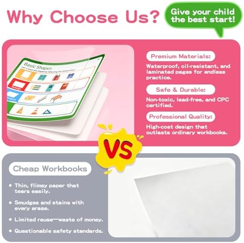 Preschool Learning Activities, Tracing Books for Kids Ages 3-5, Toddler Handwriting Practice Busy Book, ABC Alphabet Letter Number Tracing, Pre-K Kindergarten Workbook Activity Book for 3 4 5 Year Old - Image 6