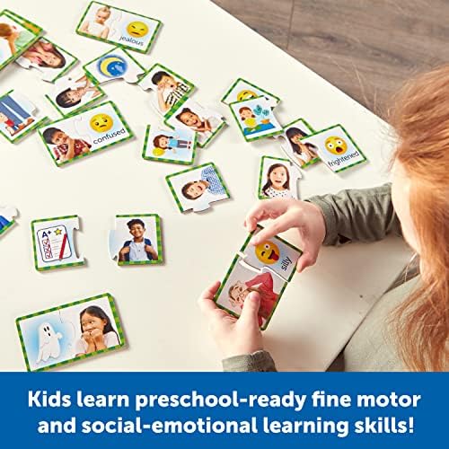Learning Resources Feelings & Emotions Puzzle Cards - SEL, Emotional Regulation Tools for Kids, Toddlers Calming Corners, Montessori Essentials, Matching Games, Flash Cards, Homeschool, Preschool - Image 3