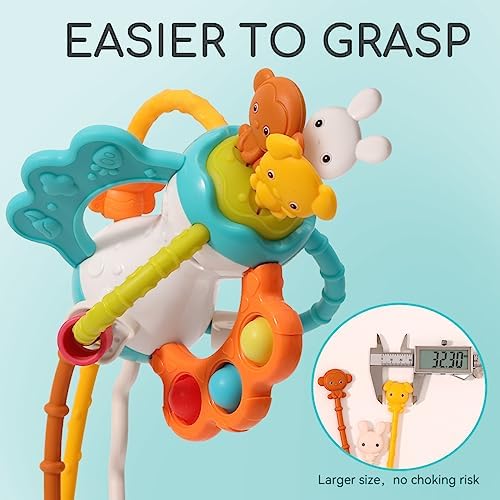 Baby Airplane Travel Toy for Toddlers 1-3, Silicone Pull String Sensory Toy - Image 5