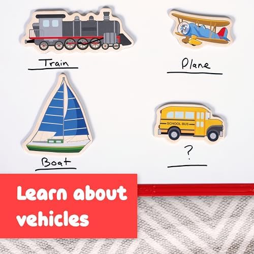 Spark & Wow Wooden Magnets, Transport - Image 6