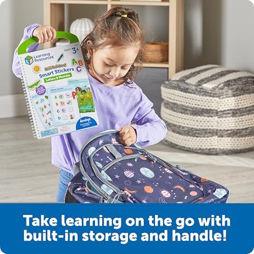 Learning Resources Skill Builders Smart Stickers Letters & Phonics - Reusable Sticker Books for Kids, Preschool Activity Book, Toddler Learning Activities, Educational Stickers - Image 5