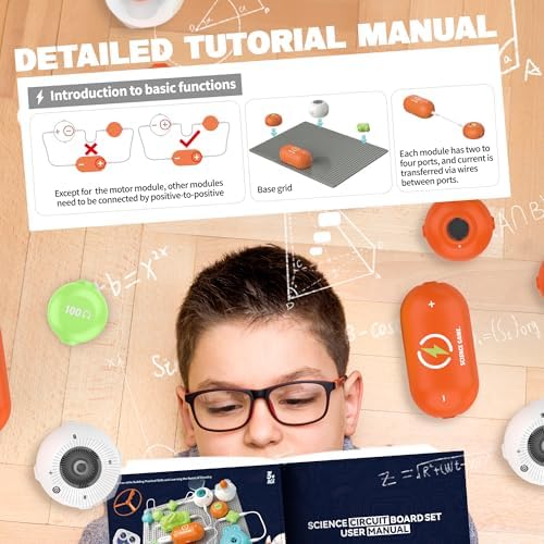 SMILESSKIDDO Science Kits for Kids, STEM Toys for Kids, 16 Circuit Parts - Image 4