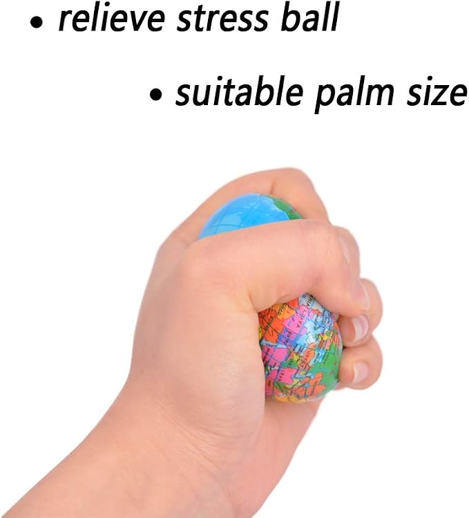 24 Pack 2.5Inch Globe Stress Balls Mini Earth World Balls - Image 3