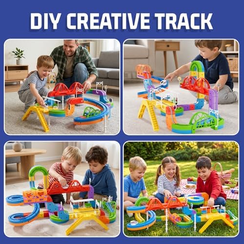 152 pcs KlickRail Electric Train Set Race Track for 3 4 5 6 7 8 Years Old - Image 2