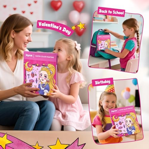 JoyCat Paint with Water Coloring Books for Toddlers (Makeup & Manicures) - Image 6