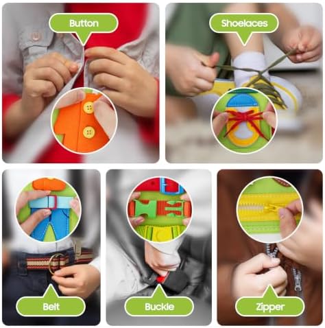 HumorPlay Montessori Gifts for 1,2,3 Year Old Boy Toys, Educational Busy Book for Toddlers 1-3 Age, Christmas Birthday Gift for 1-2 Year Old Boy Toys - Image 5