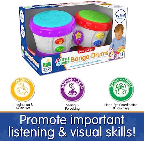 The Learning Journey Early Learning - Little Baby Bongo Drums - Electronic Musical Toddler Toys & Gifts for Boys & Girls Ages 12 Months & Up - Award Winning Musical Learning Toy, Multi - Image 4